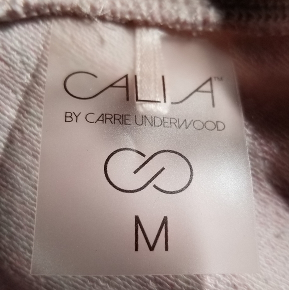 Calia pink V back and front pullover sweatshirt 3/4 sleeve SZ Med - Picture 7 of 8